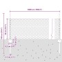 Pilares de Cerca 11 pcs U-Channel Verde 60 cm Acero, Cerca Hexagonal Verde 0.5x50 m Acero by , fence posts - Ref: Foro24-3336...
