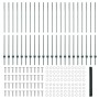 Postes de Cerca 11 pcs U-Channel Verde 160 cm Acero, Cerca Hexagonal Verde 1.6x50 m Acero von , Zaunpfosten - Ref: Foro24-333...