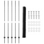 Postes de Valla 10 pcs U-Channel Gris 160 cm Acero, Valla Hexagonal Gris 1.6x10 m Acero by , fence posts - Ref: Foro24-333684...