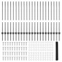 Postes de Cerca 22 pcs U-Channel Gris 100 cm Acero, Cerca Hexagonal Gris 1x50 m Acero von , Zaunpfosten - Ref: Foro24-3336894...