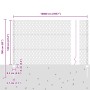 Postes para Valla 22 pcs U-Channel Gris 120 cm Acero, Valla Hexagonal Gris 1.2x100 m Acero by , fence posts - Ref: Foro24-333...