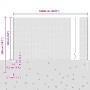 Poste de Cerca 22 pcs U-Channel Gris 160 cm Acero, Cerca Hexagonal Gris 1.6x100 m Acero by , fence posts - Ref: Foro24-333694...