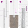 Postes de Cerca 10 pcs U-Channel 160 cm Acero Galvanizado, Cerca Hexagonal 1.6x10 m Acero Galvanizado by , fence posts - Ref:...