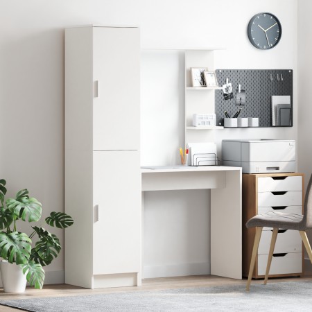 Escritorio con Almacenamiento Blanco Madera Elaborada by , Sideboards - Ref: Foro24-3337281, Price: 152,97 €, Discount: %
