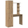 Escritorio con Almacenamiento Roble Artesanal Madera Elaborada by , Sideboards - Ref: Foro24-3337288, Price: 148,61 €, Discou...
