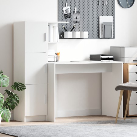 Escritorio con Almacenamiento Blanco Madera Elaborada | Foro24.es | Tu tienda online para hogar, jardín y más Foro24.es
