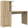 Escritorio con Almacenamiento de Madera Ingenierizada de Sonoma by , Sideboards - Ref: Foro24-3337291, Price: 135,70 €, Disco...