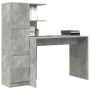 Escritorio con Almacenamiento Gris Concreto Madera Elaborada by , Sideboards - Ref: Foro24-3337292, Price: 135,70 €, Discount: %