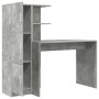 Escritorio con Almacenamiento Gris Concreto Madera Elaborada by , Sideboards - Ref: Foro24-3337292, Price: 135,70 €, Discount: %