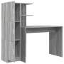 Escritorio con almacenamiento Gris Sonoma Madera Elaborada by , Sideboards - Ref: Foro24-3337294, Price: 139,67 €, Discount: %