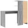 Escritorio con almacenamiento Gris Sonoma Madera Elaborada by , Sideboards - Ref: Foro24-3337294, Price: 139,67 €, Discount: %