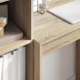 Escritorio con almacenamiento de roble sonoma y madera elaborada | Foro24.es | Tu tienda online para hogar, jardín y más Foro24.es