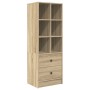 Escritorio con almacenamiento de roble sonoma y madera elaborada | Foro24.es | Tu tienda online para hogar, jardín y más Foro24.es