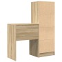 Escritorio con almacenamiento de roble sonoma y madera elaborada | Foro24.es | Tu tienda online para hogar, jardín y más Foro24.es