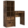 Escritorio con almacenamiento de roble ahumado y madera | Foro24.es | Tu tienda online para hogar, jardín y más Foro24.es