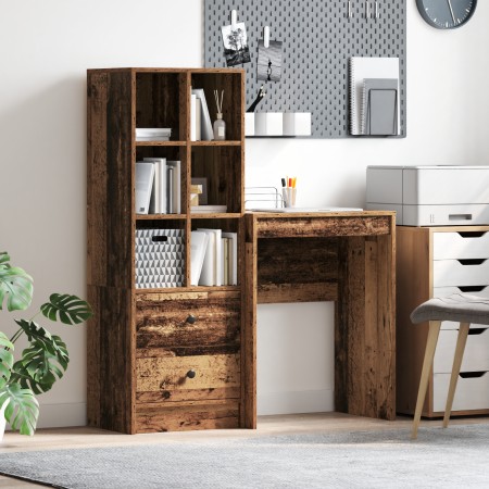 Escritorio con Almacenamiento Madera Antigua by , Sideboards - Ref: Foro24-3337303, Price: 134,31 €, Discount: %