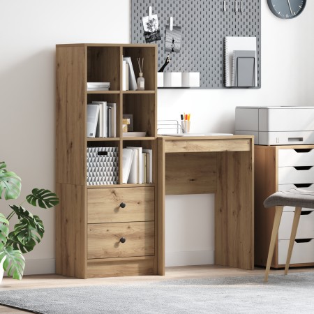 Escritorio con Almacenamiento Roble Artesanal Madera Elaborada | Foro24.es | Tu tienda online para hogar, jardín y más Foro24.es