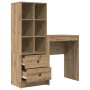 Escritorio con Almacenamiento Roble Artesanal Madera Elaborada | Foro24.es | Tu tienda online para hogar, jardín y más Foro24.es