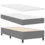 Cama con Base de Muelles y Colchón Gris Claro 80x200 cm Tela de Corduroy | Foro24.es | Tu tienda online para hogar, jardín y más Foro24.es