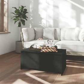 Black engineered wood coffee table 90x50x41.5 cm by vidaXL, Coffee table - Ref: Foro24-809819, Price: 61,38 €, Discount: %