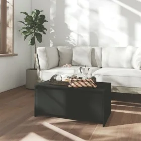 Mesa de centro madera de ingeniería negra 90x50x41,5 cm de vidaXL, Mesas de centro - Ref: Foro24-809819, Precio: 60,73 €, Des...