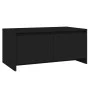 Black engineered wood coffee table 90x50x41.5 cm by vidaXL, Coffee table - Ref: Foro24-809819, Price: 60,73 €, Discount: %