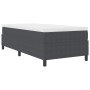Cama con Estructura de Somier con Colchón Gris Oscuro Individual Tela de Terciopelo | Foro24.es | Tu tienda online para hogar, jardín y más Foro24.es