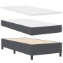 Cama con Estructura de Somier con Colchón Gris Oscuro Individual Tela de Terciopelo | Foro24.es | Tu tienda online para hogar, jardín y más Foro24.es