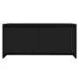 Black engineered wood coffee table 90x50x41.5 cm by vidaXL, Coffee table - Ref: Foro24-809819, Price: 60,73 €, Discount: %