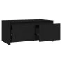 Black engineered wood coffee table 90x50x41.5 cm by vidaXL, Coffee table - Ref: Foro24-809819, Price: 60,73 €, Discount: %