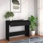 Black engineered wood console table 100x35x76.5 cm by vidaXL, Side tables - Ref: Foro24-809837, Price: 64,57 €, Discount: %