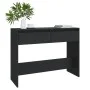 Black engineered wood console table 100x35x76.5 cm by vidaXL, Side tables - Ref: Foro24-809837, Price: 64,57 €, Discount: %