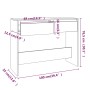 Konsolentisch aus schwarzem Holzwerkstoff 100x35x76,5 cm von vidaXL, Seitentische - Ref: Foro24-809837, Preis: 65,42 €, Rabat...