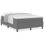 Cama con Box Spring con Colchón Gris Claro 140x200 cm Tela de Terciopelo by , Beds and slatted bases - Ref: Foro24-3337462, P...