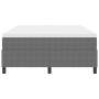 Cama con Box Spring con Colchón Gris Claro 140x200 cm Tela de Terciopelo by , Beds and slatted bases - Ref: Foro24-3337462, P...