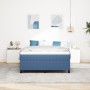 Cama Box Spring con Colchón Azul 140x200 cm Tela de Pana | Foro24.es | Tu tienda online para hogar, jardín y más Foro24.es