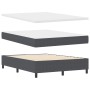 Cama con somier con colchón gris oscuro 140x200 cm Tela de canalé | Foro24.es | Tu tienda online para hogar, jardín y más Foro24.es