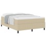 Cama Box Spring con Colchón Verde Claro Gris 160x200 cm Tela de Corduroy by , Beds and slatted bases - Ref: Foro24-3337476, P...