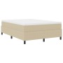Cama Box Spring con Colchón Verde Claro Gris 160x200 cm Tela de Corduroy by , Beds and slatted bases - Ref: Foro24-3337476, P...