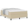 Cama Box Spring con Colchón Verde Claro Gris 160x200 cm Tela de Corduroy by , Beds and slatted bases - Ref: Foro24-3337476, P...