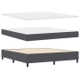 Cama con somier con colchón gris oscuro super king tela de corduroy | Foro24.es | Tu tienda online para hogar, jardín y más Foro24.es
