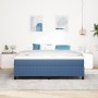 Cama con Base Tapizada con Colchón Azul Super King Tela de Pana | Foro24.es | Tu tienda online para hogar, jardín y más Foro24.es