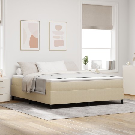 Cama con Base Spring con Colchón Verde Claro Gris Super King Tela de Corduroy | Foro24.es | Tu tienda online para hogar, jardín y más Foro24.es