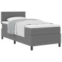 Cama con Base Tapizada con Colchón Gris Claro 80x200 cm Tela de Corduroy by , Beds and slatted bases - Ref: Foro24-3337487, P...