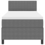Cama con Base Tapizada con Colchón Gris Claro 80x200 cm Tela de Corduroy by , Beds and slatted bases - Ref: Foro24-3337487, P...