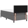 Cama con Base Tapizada con Colchón Gris Claro 80x200 cm Tela de Corduroy by , Beds and slatted bases - Ref: Foro24-3337487, P...