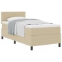 Cama con Base Tapizada con Colchón Verde Claro Gris Individual Tejido de Terciopelo | Foro24.es | Tu tienda online para hogar, jardín y más Foro24.es