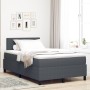 Cama con Box Spring con Colchón Gris Oscuro Pequeña Doble Tela de Terciopelo by , Beds and slatted bases - Ref: Foro24-333750...
