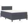 Cama con Box Spring con Colchón Gris Oscuro Pequeña Doble Tela de Terciopelo by , Beds and slatted bases - Ref: Foro24-333750...