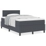 Cama con Box Spring con Colchón Gris Oscuro Pequeña Doble Tela de Terciopelo by , Beds and slatted bases - Ref: Foro24-333750...